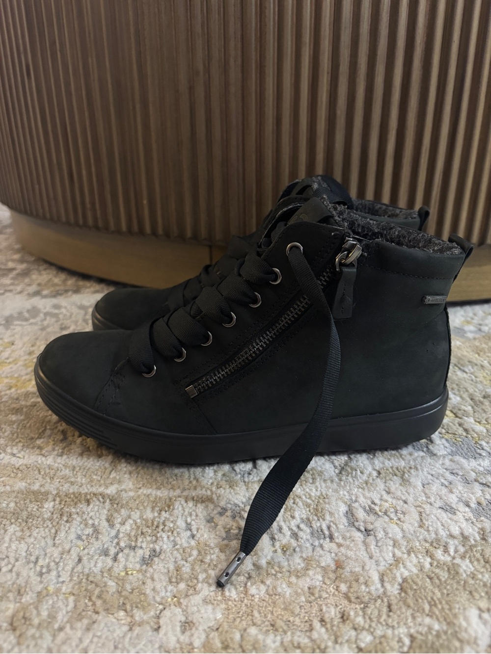 CCO Soft 7 Tred GTX High Ankle Boots Black Leather Women's Size 37 US 6-6.5